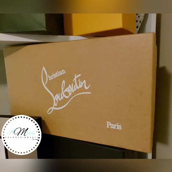 Authentic Christian Louboutin Louis Junior Spikes Flat Veau Velours/GG